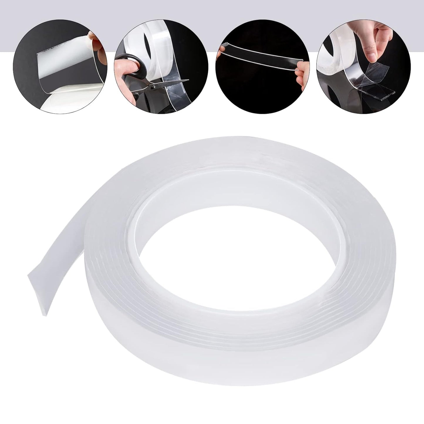 🔥 Cinta Adhesiva Doble Faz NanoGel – ¡Fijación Fuerte y Sin Daños! 🔥