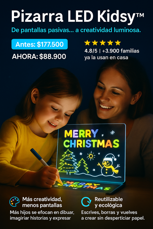 Tablero Led para niños